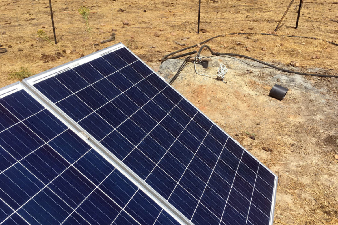 Bombeo Solar pozo depósito en Alía, Cáceres