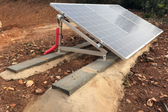 Instalación solar en finca en Puerto de San Vicente, Toledo